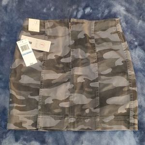 Grey Camo Mini-Skirt